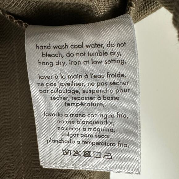 WeWoreWhat Suit Vest Pant Set Pinstripe Brown Wide Leg Tailored XS/0 NWT - Picture 8 of 13